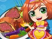 Click to Play Cooking Steak Dinner