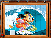 Click to Play Sort My Tiles Surfing Mickey