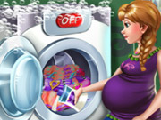 Click to Play Pregnant Princess Laundry Day